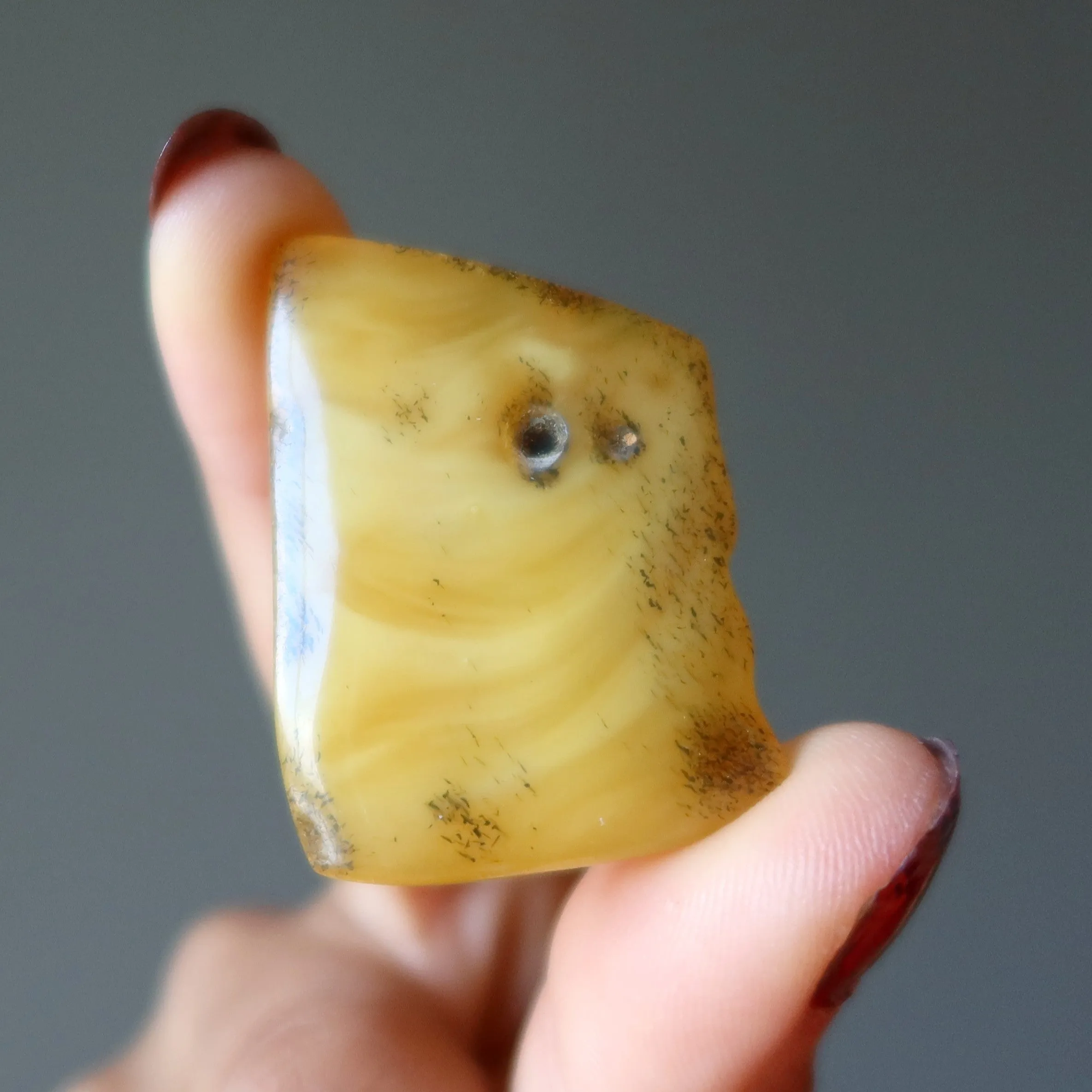 Amber Palm Stone Sunshine in my Life Gem