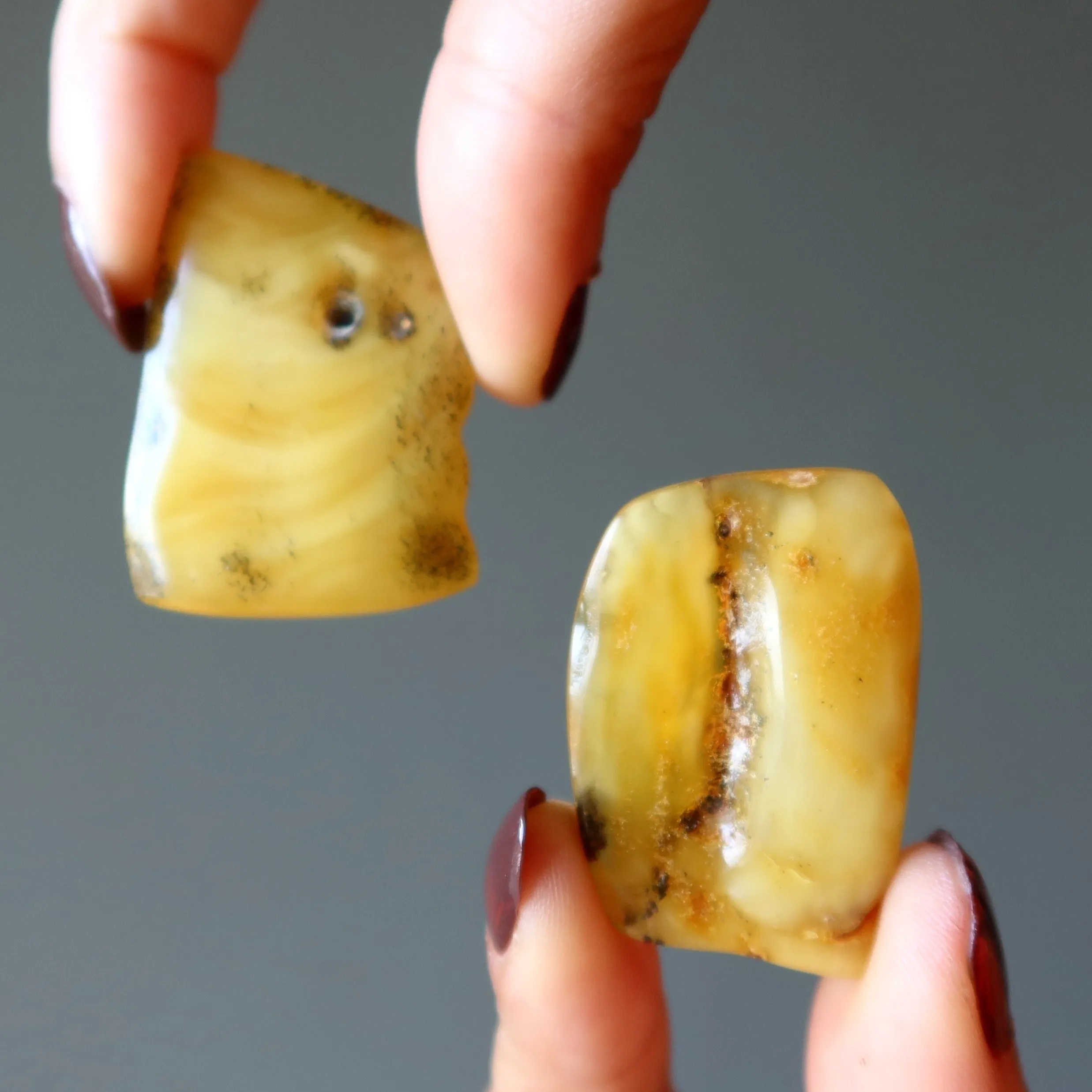 Amber Palm Stone Sunshine in my Life Gem