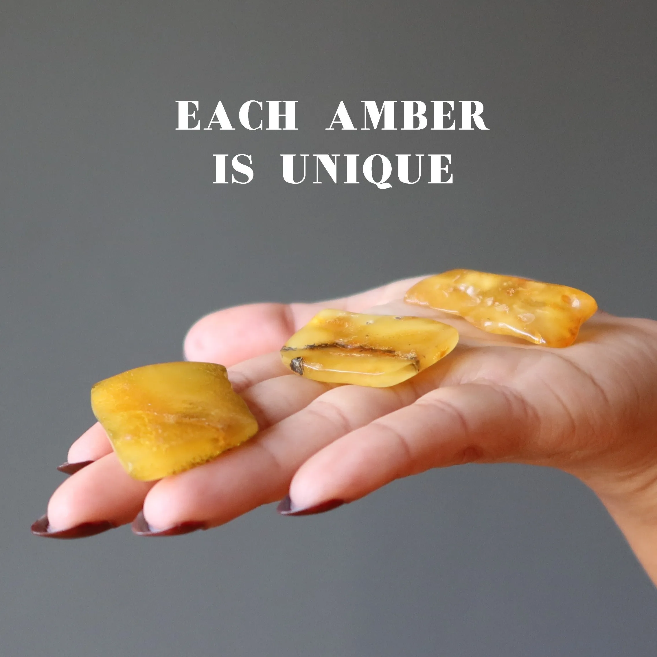 Amber Palm Stone Sunshine in my Life Gem