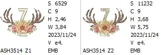 Antler Atelier Monogram Letter Z