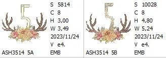 Antler Atelier Monogram Number 5