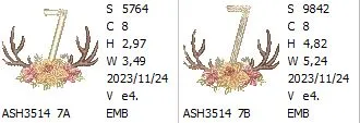 Antler Atelier Monogram Number 7