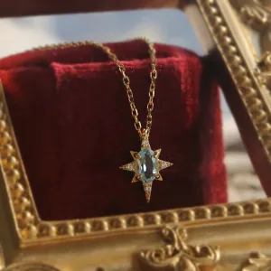 Blue Polaris Necklace (Solid Silver)