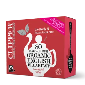 Clipper Organic Fairtrade English Breakfast Tea 80 Unbleached Bags