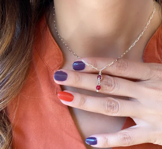 Dainty Birthstone Necklace