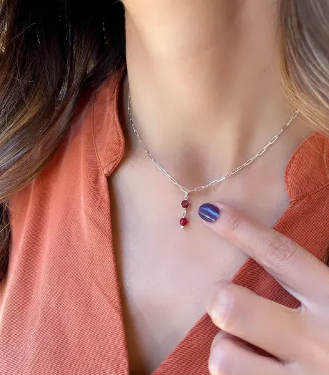 Dainty Birthstone Necklace