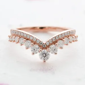 Diadem | Moissanite Wishbone Ring
