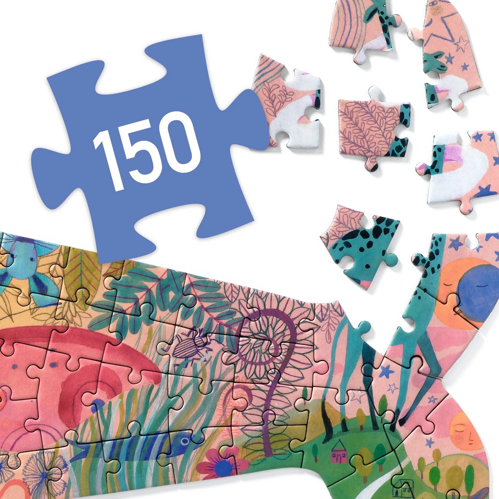 Djeco Whale Art Puzzle - 150 Pieces