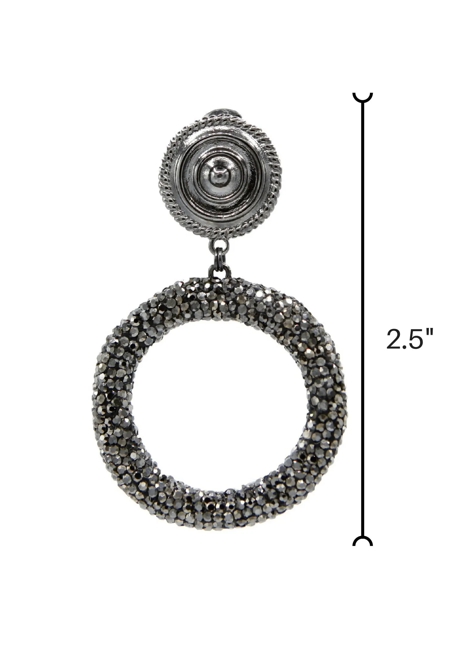 Dolly Pavé Clip On Earrings