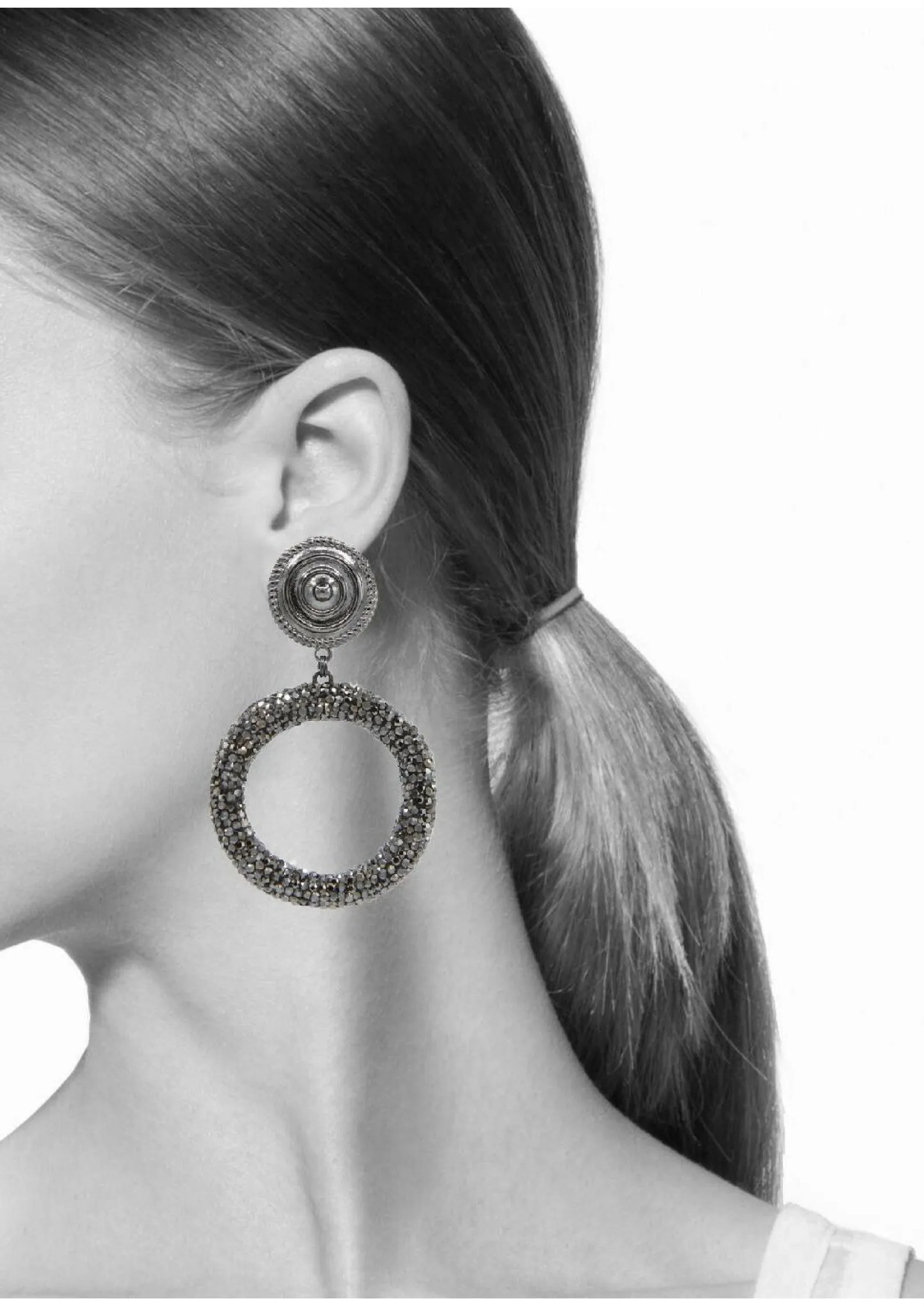 Dolly Pavé Clip On Earrings