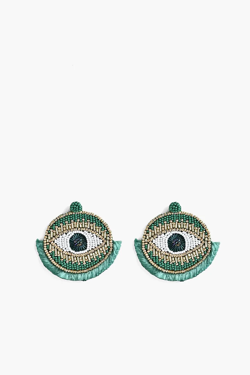 Emerald Evil Eye Combo Set of 3