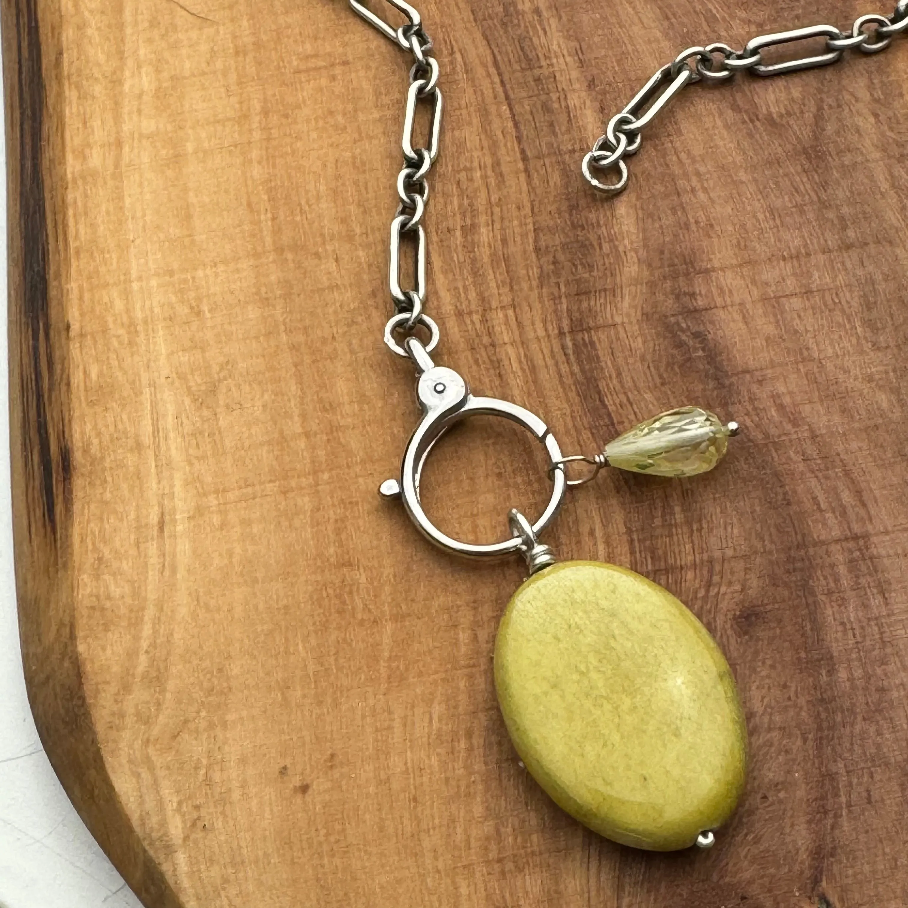 Gemstone Charm Pack - Yellow Turquoise, Zircon, Lemon Topaz, Sterling Charms