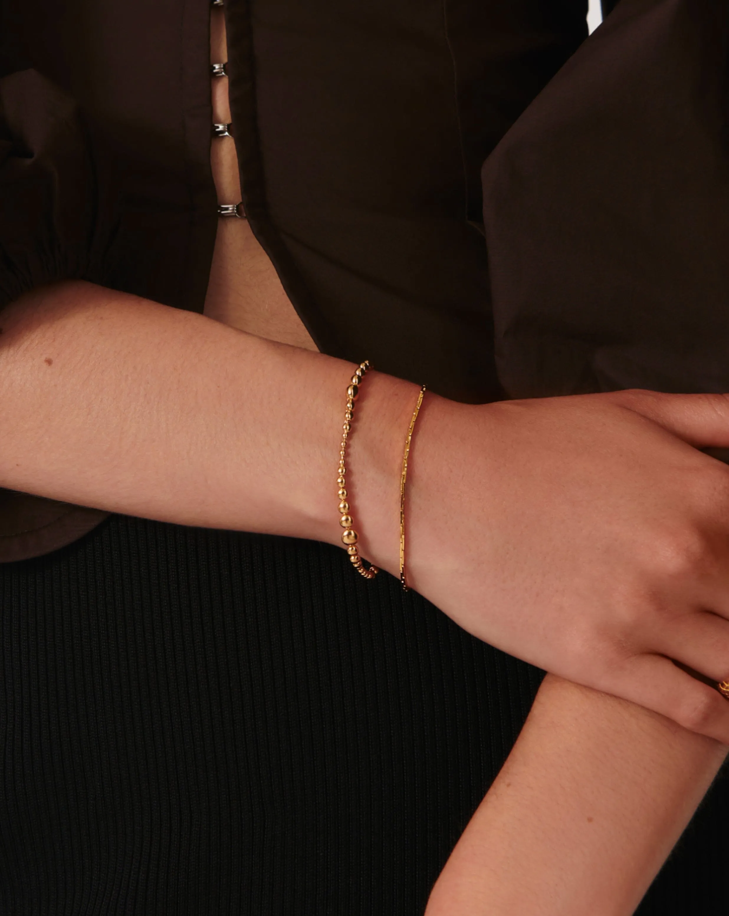 Graduated Beaded Bracelet | 18ct Gold Vermeil