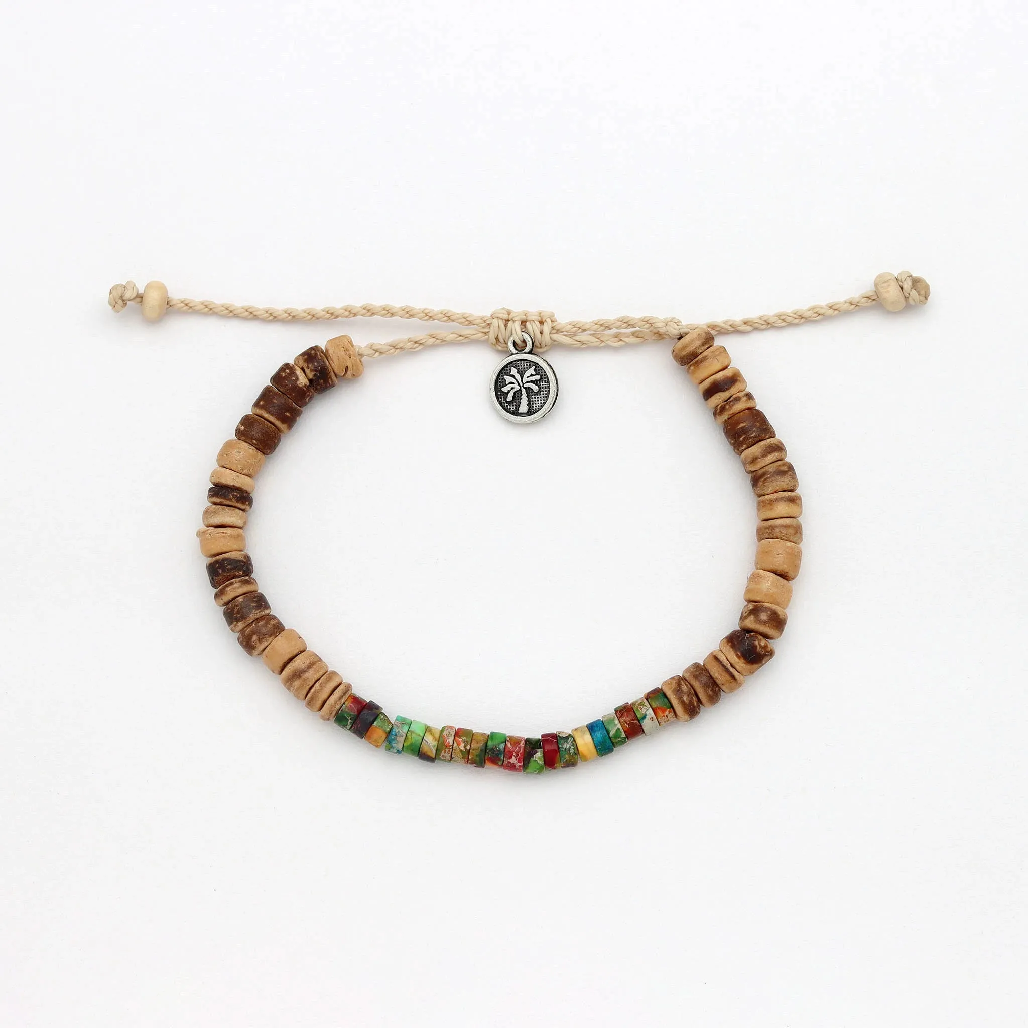 Koʻolau Wood Beaded Bracelet