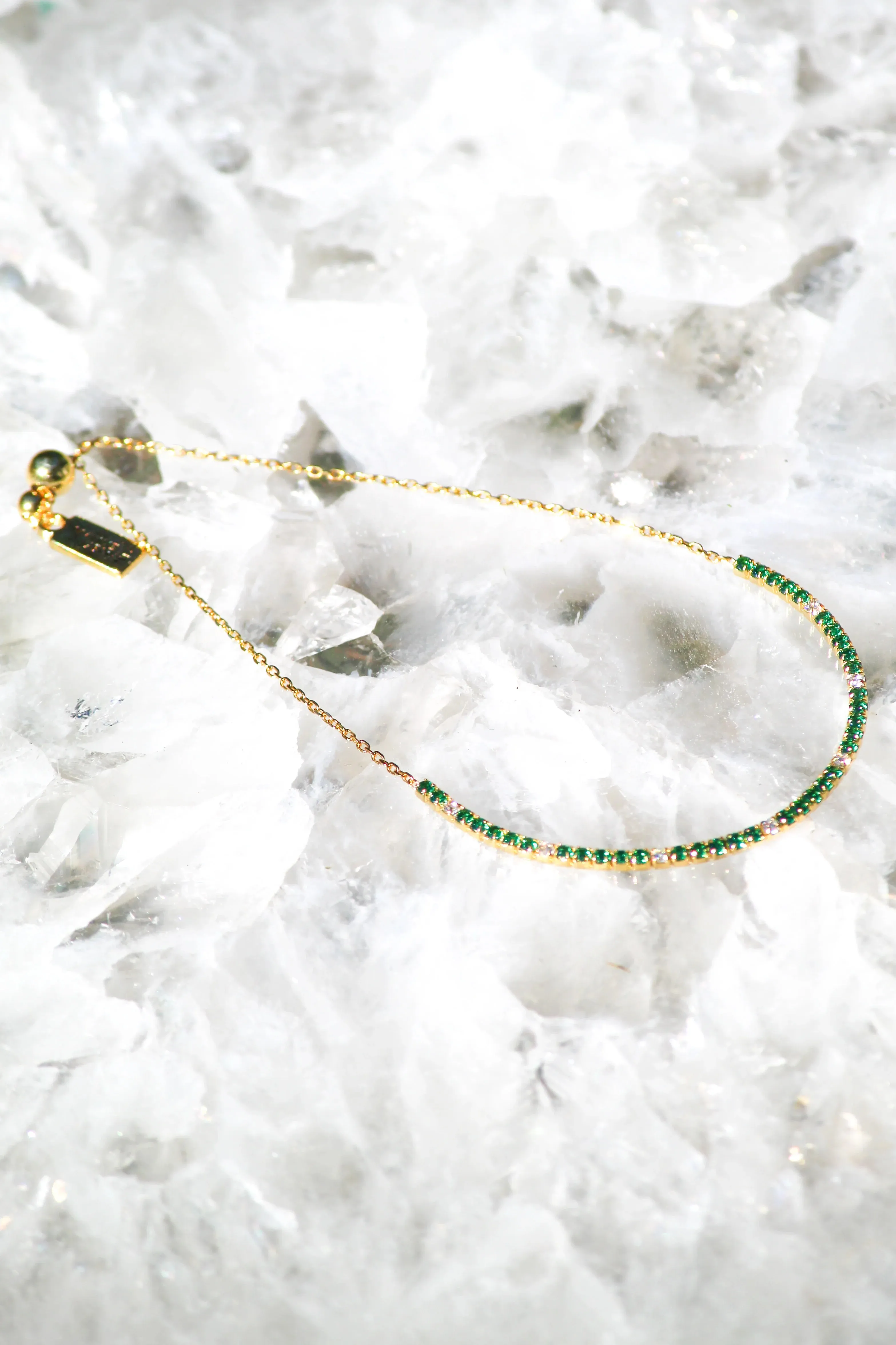 Native Gem Tennis Bracelet - Emerald