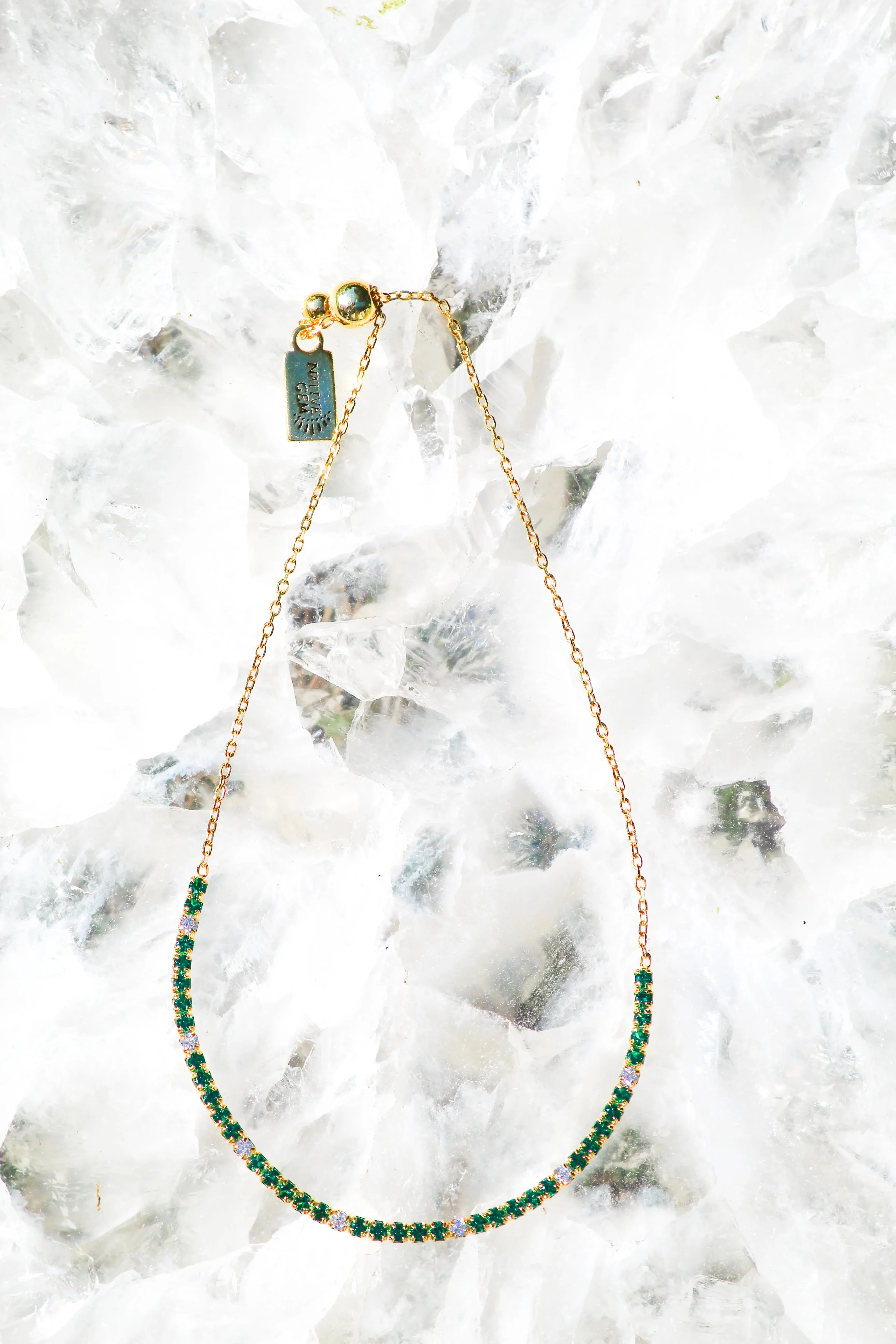 Native Gem Tennis Bracelet - Emerald