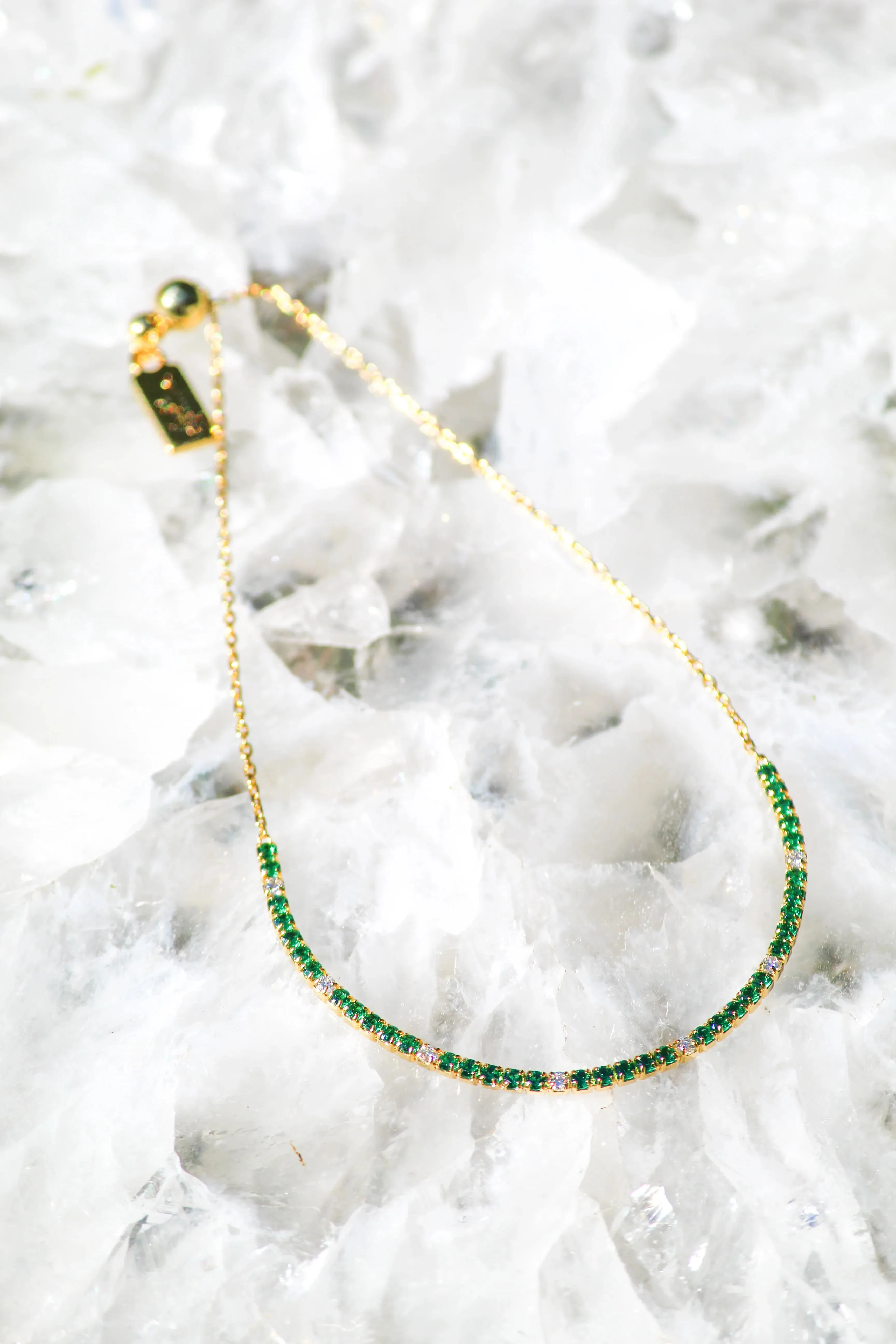 Native Gem Tennis Bracelet - Emerald