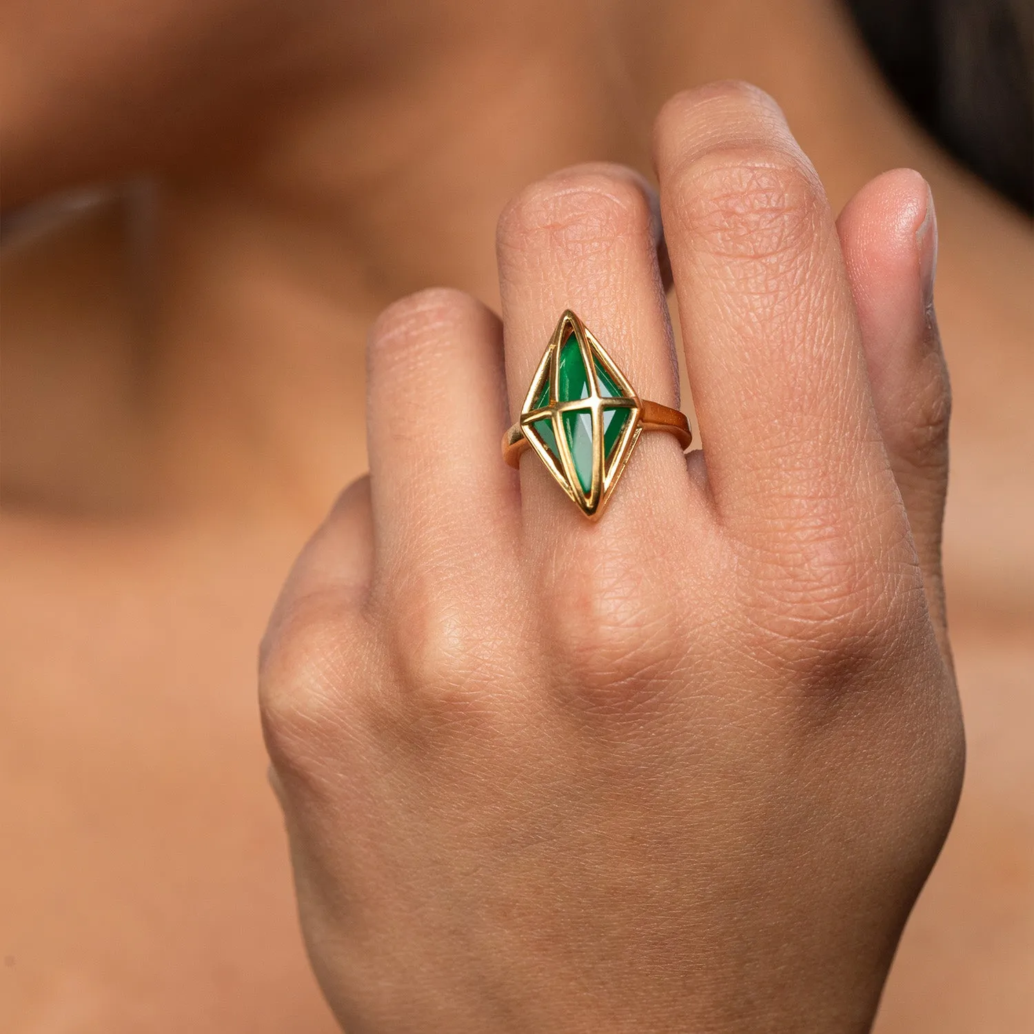 Plumbob Statement Ring