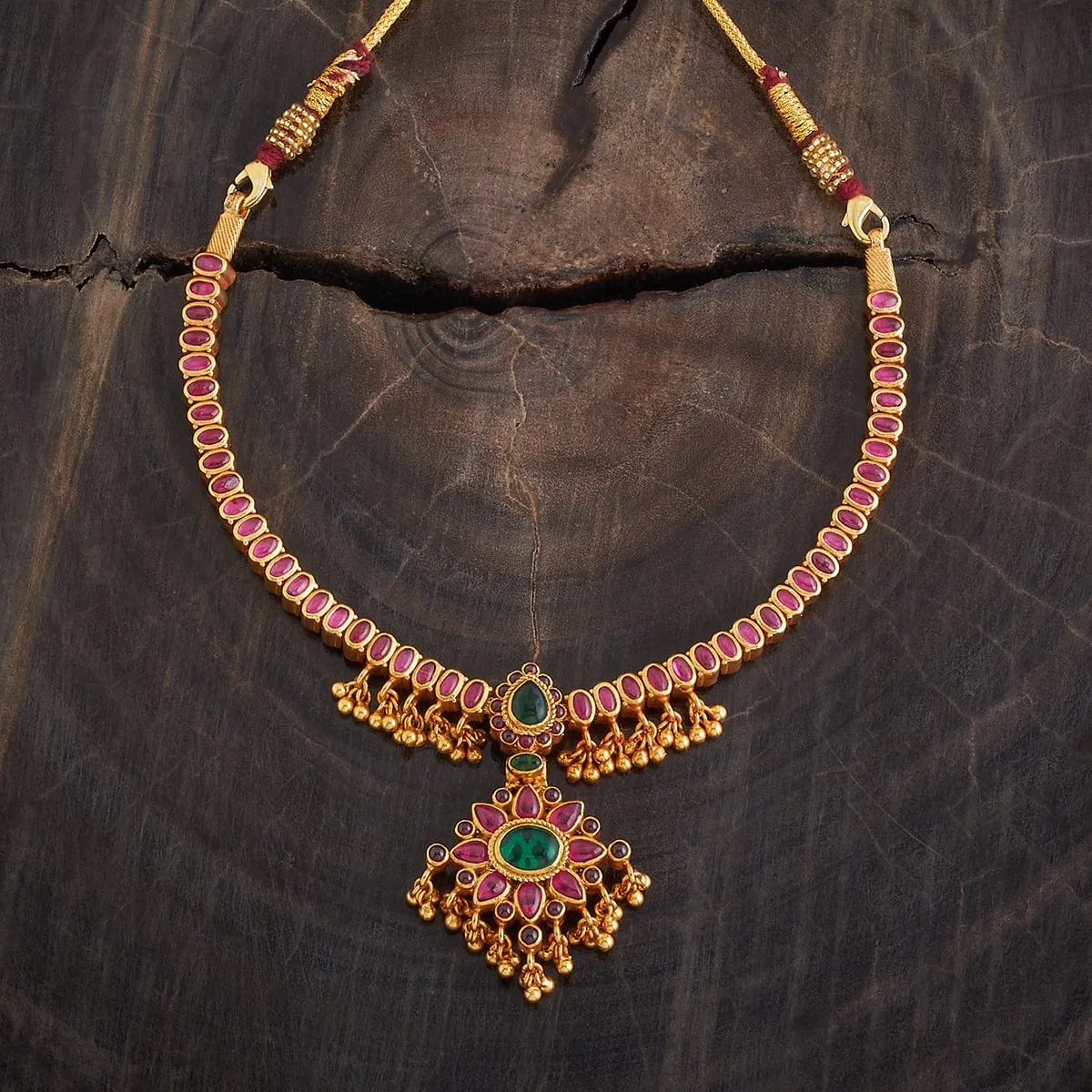 Reversible 92.5 Silver Temple Necklace 177347