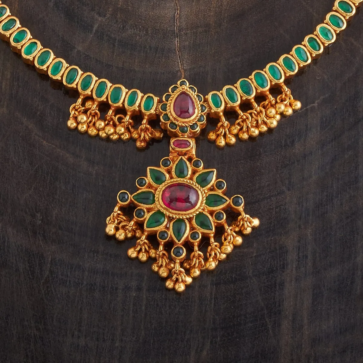 Reversible 92.5 Silver Temple Necklace 177347