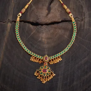 Reversible 92.5 Silver Temple Necklace 177347