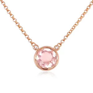SIGNATURE Necklace (1287) - Rose Quartz / RG