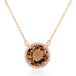 SIGNATURE Necklace (1287) - Smoky Quartz / RG