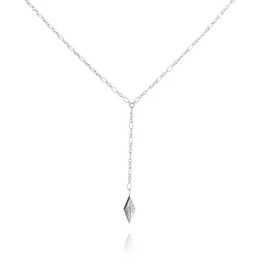 Starlet Necklace, White Topaz, Silver