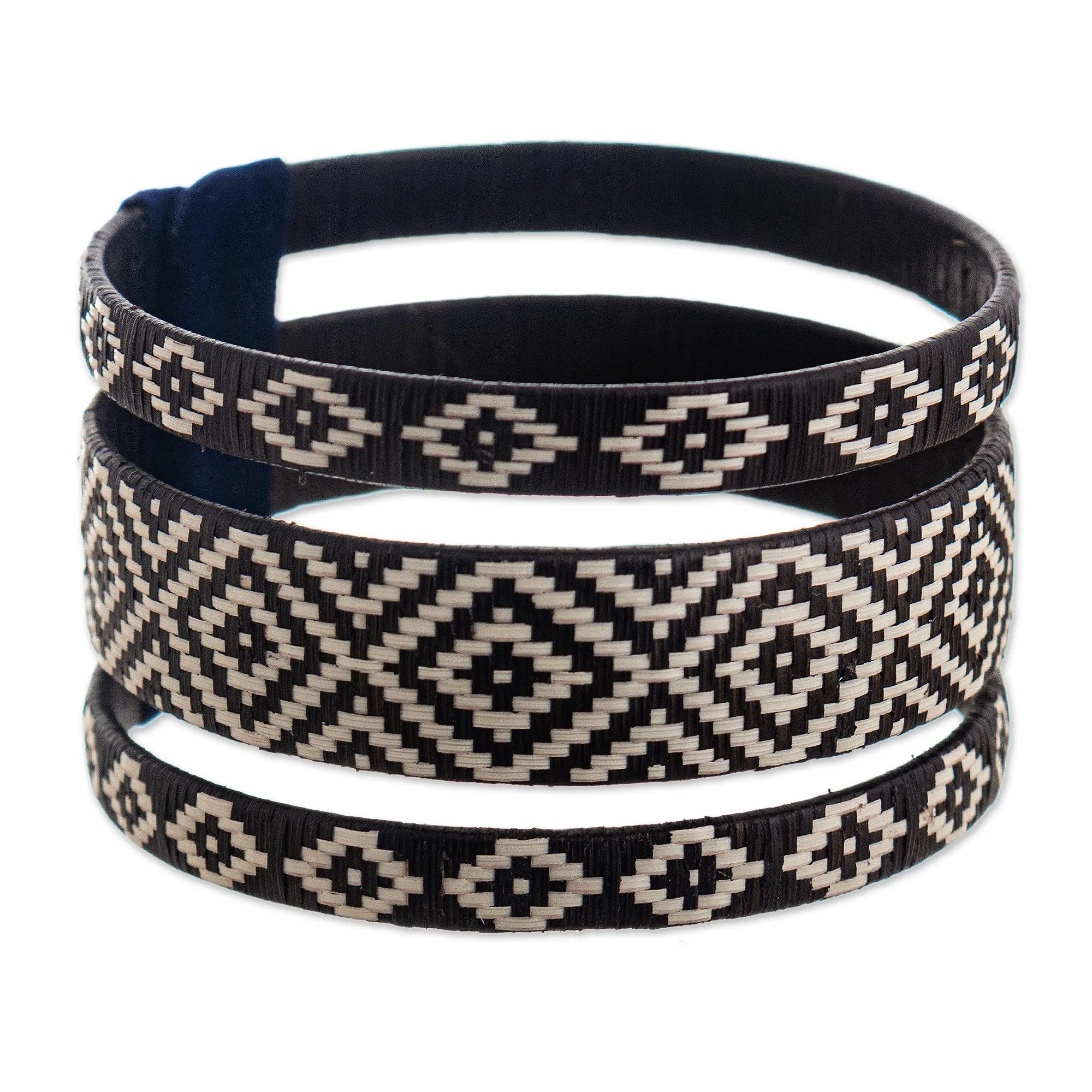 Woven Natural Fiber Cuff - Community of Peace | NOVICA