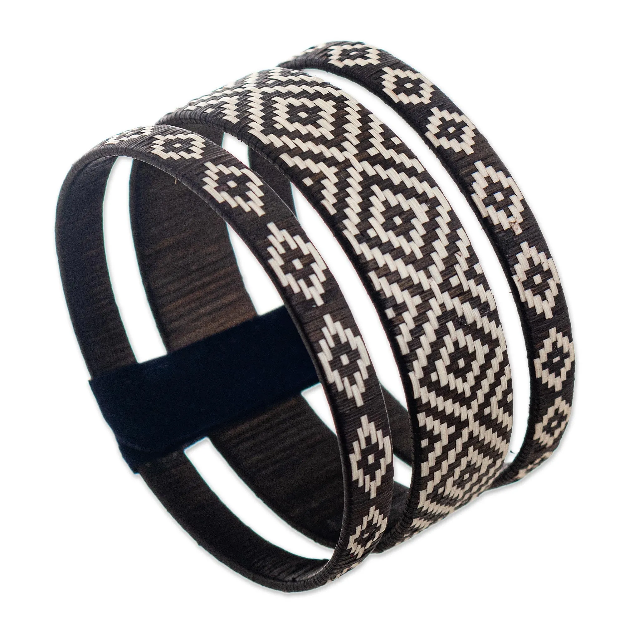 Woven Natural Fiber Cuff - Community of Peace | NOVICA